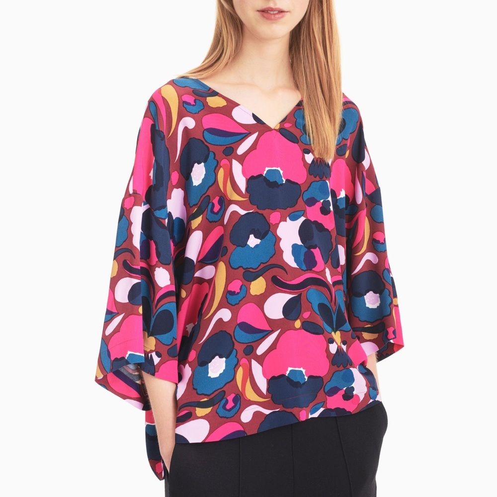 Marimekko Alppi Pilvipuutarha Shirt Size Large (L)